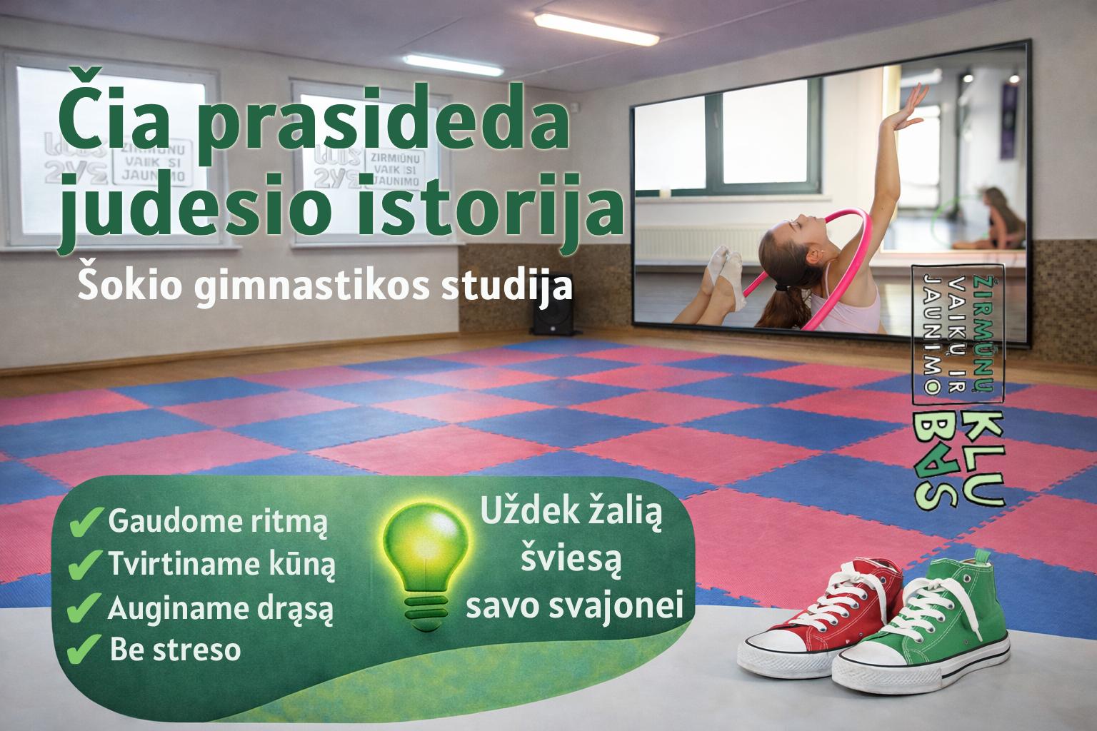 Šokio gimnastika III gr. (5-7m.)
