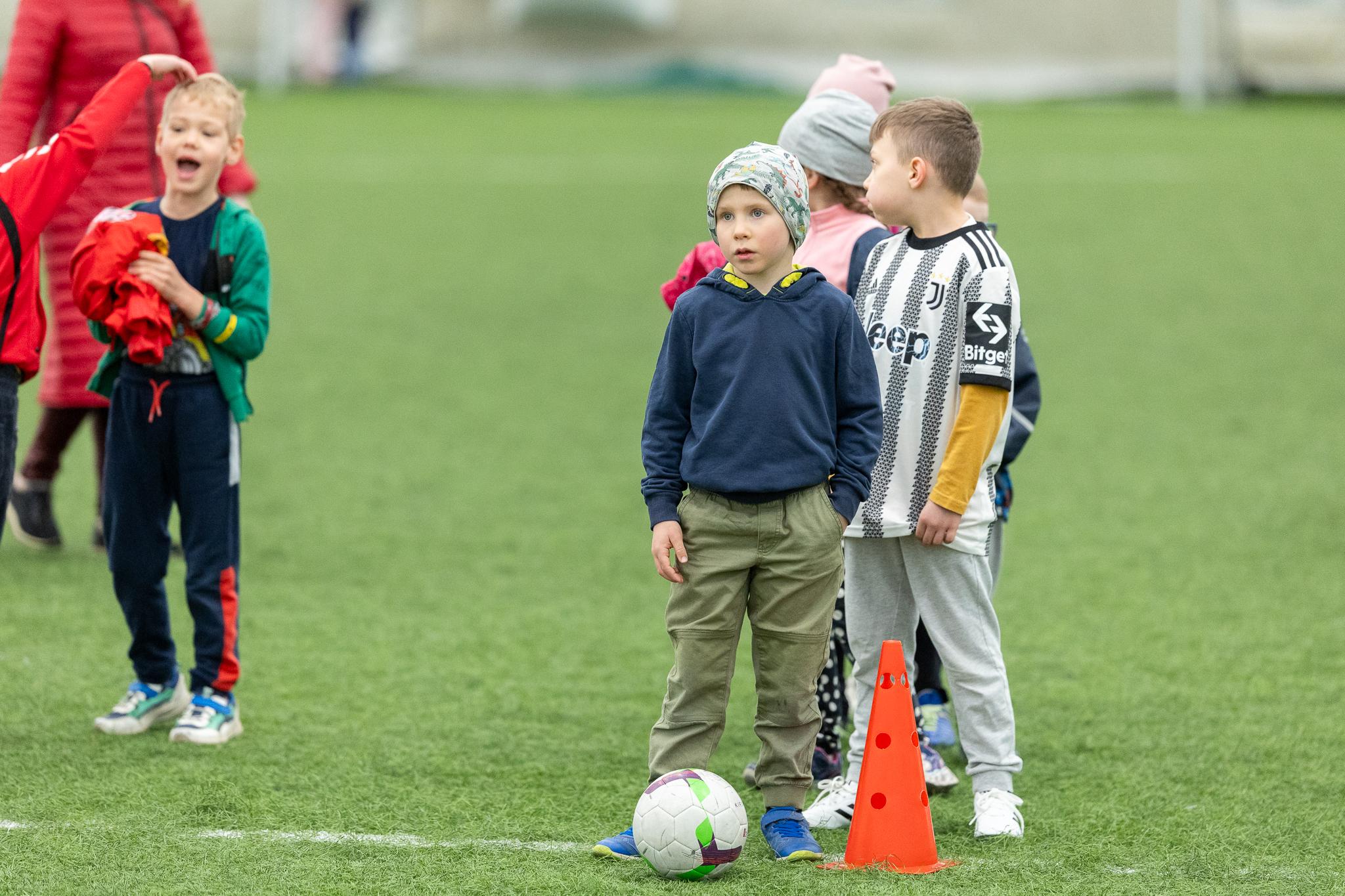Futbolo treniruotės darželinukams