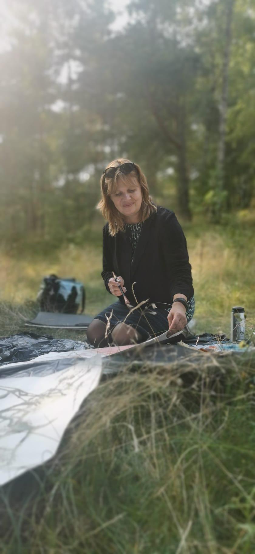 Akvarelės liejimo studija suaugusiems
