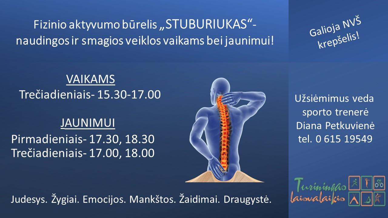 Fizinio aktyvumo būrelis vaikams „Stuburiukas“