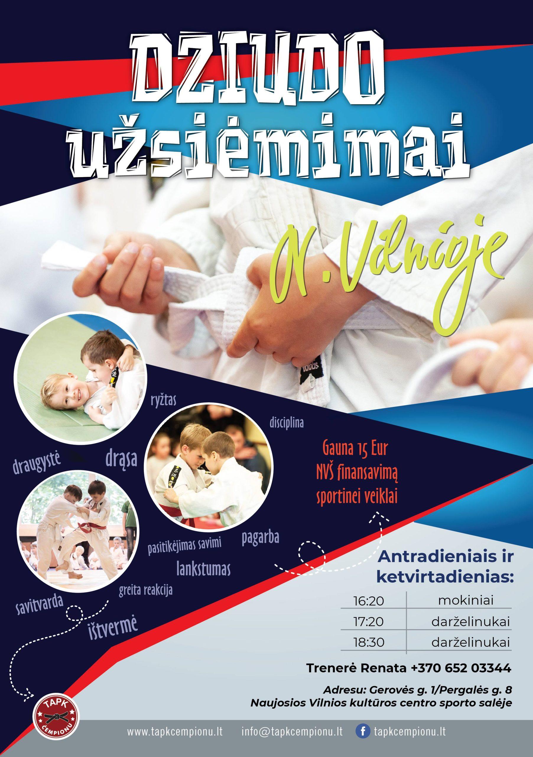 Dziudo užsiėmimai