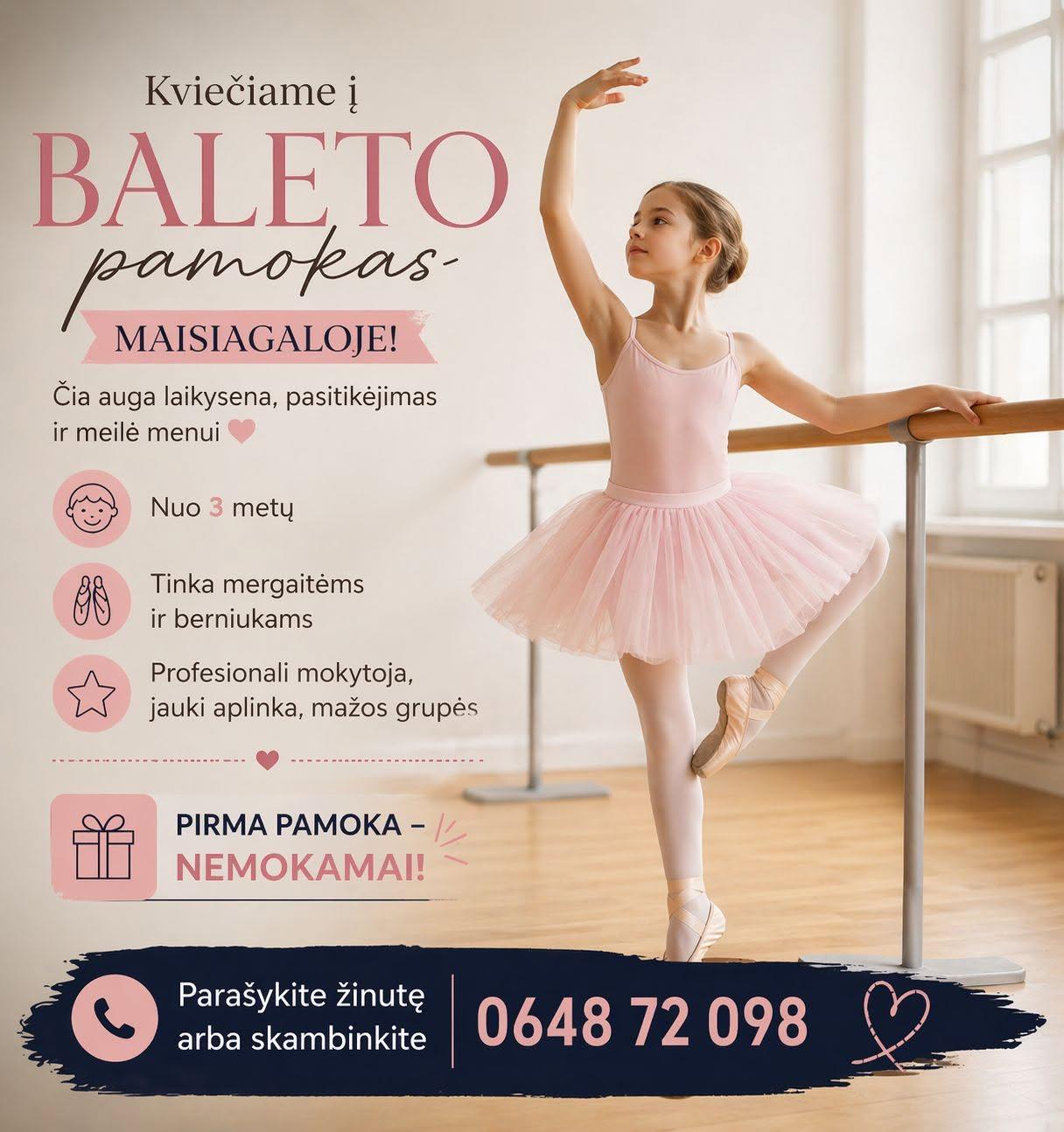 Baleto pamokos vaikams