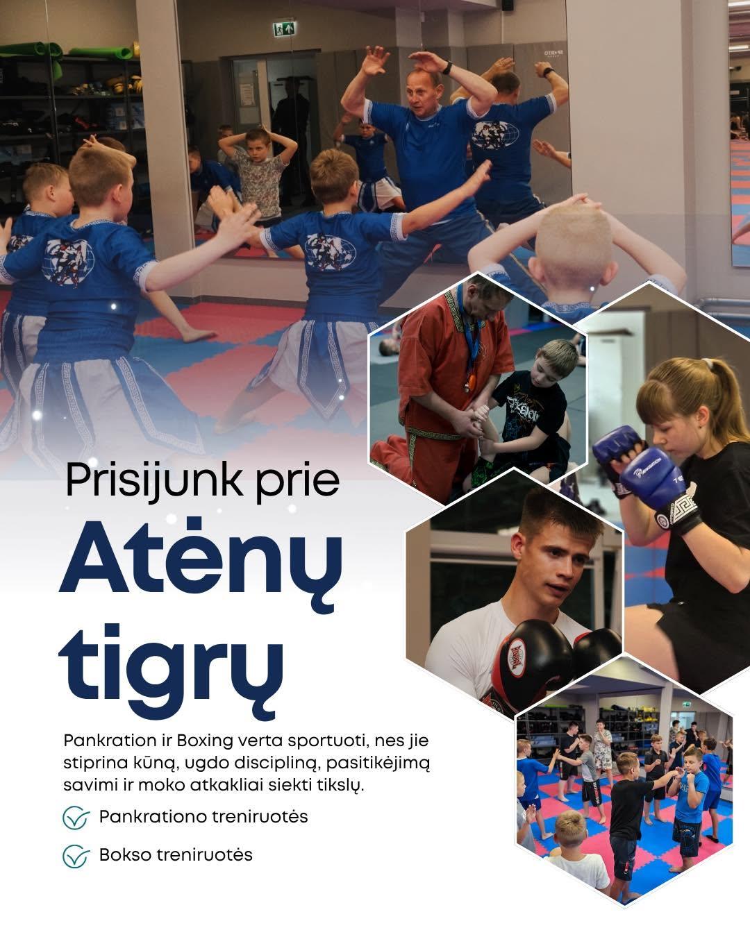 Pankrationo treniruotės vaikams ir suaugusiems