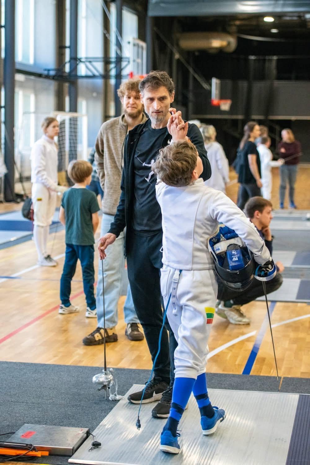 Fechtavimo treniruotės pažengusiems vaikams