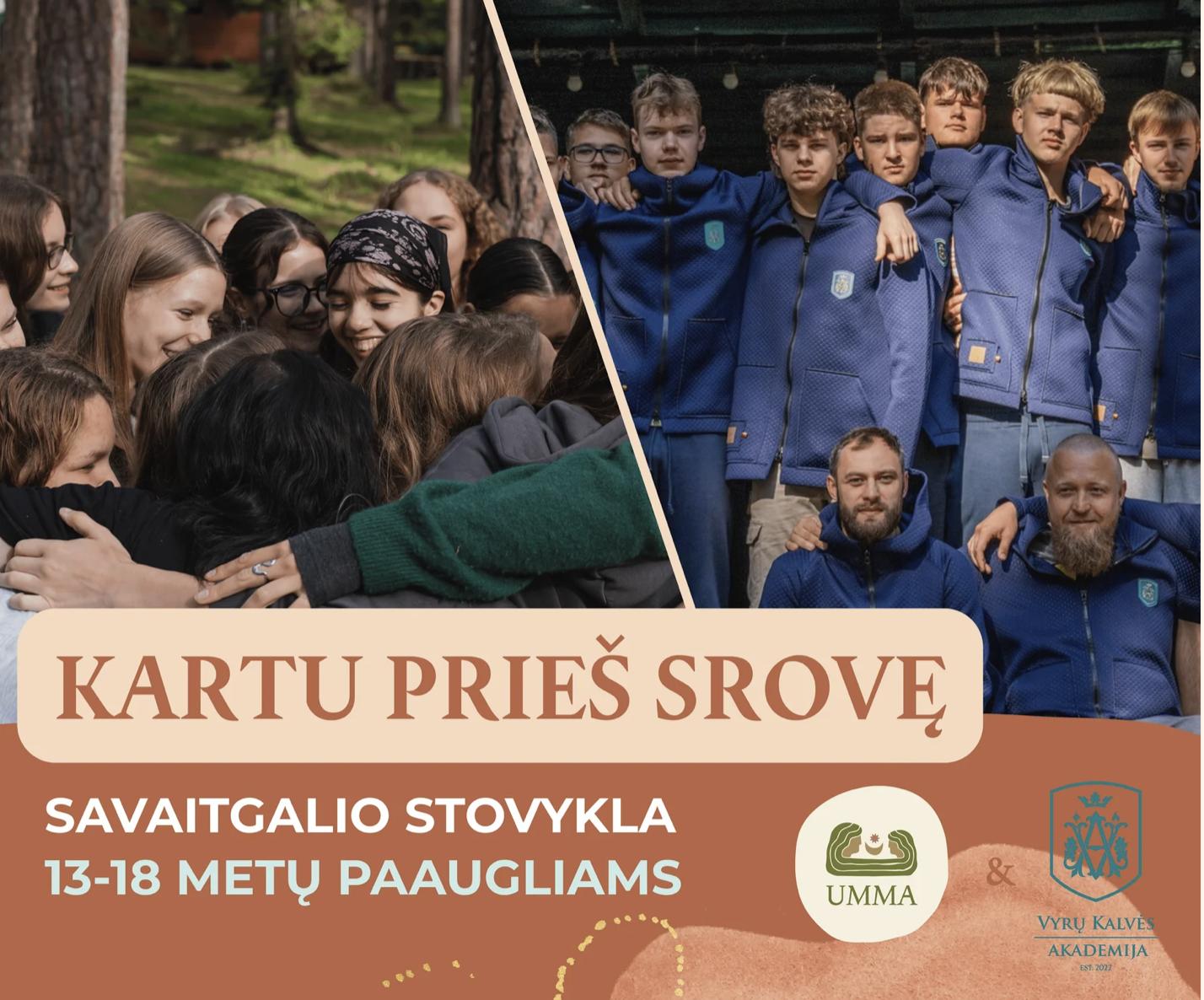 Stovykla paaugliams "Kartu prieš srovę"