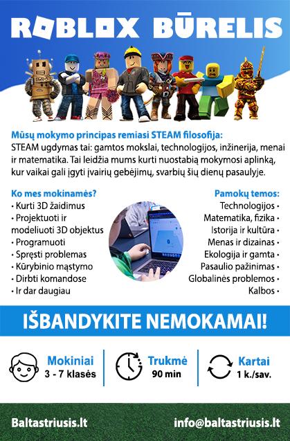 Edukacinis STEAM Roblox būrelis
