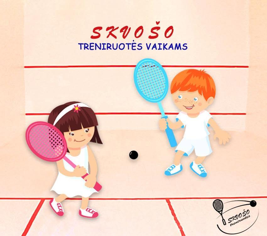 Skvošo treniruotės vaikams