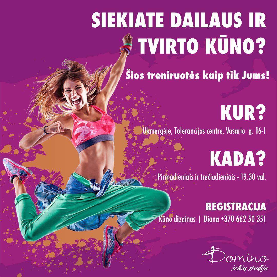 Kūno dizaino treniruotės moterims Ukmergėje