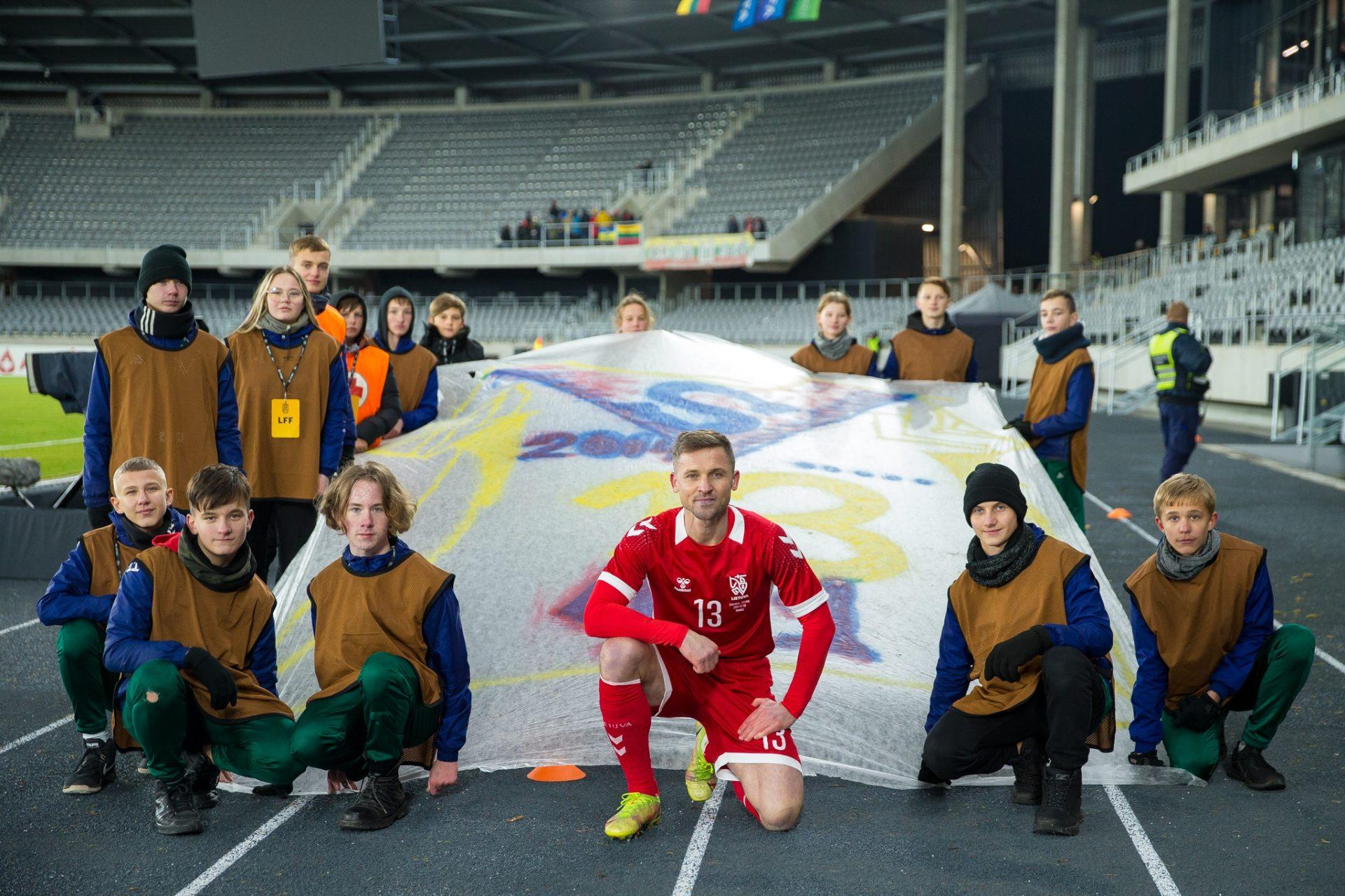 Futbolas. Steponas Nacius. Rinktinė