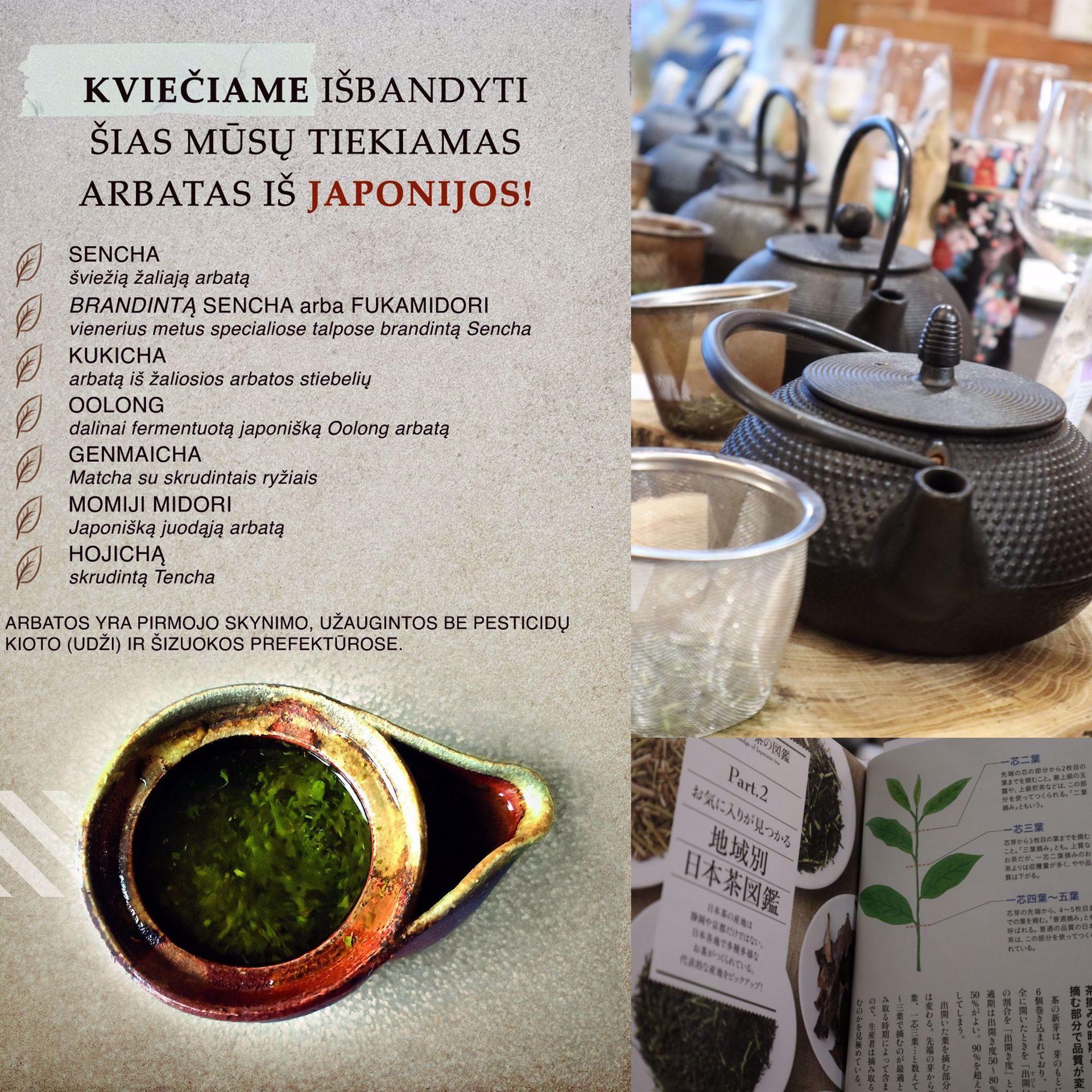 Japoniškų arbatų edukacija ir degustacija „Japonija arbatos puodelyje”