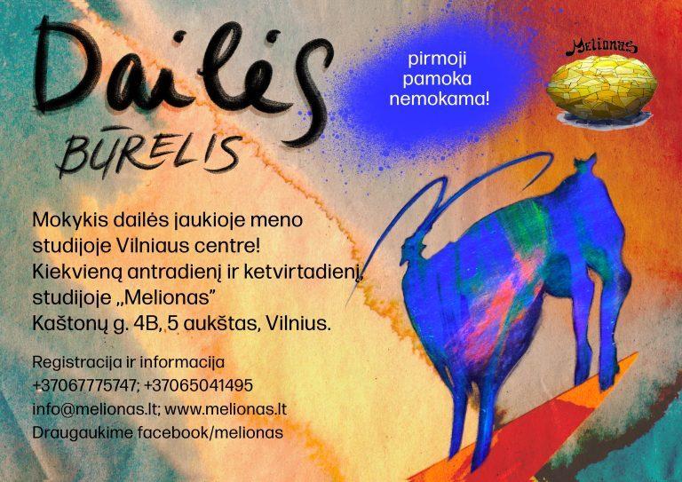 Dailės pamokos 7 – 12 metų vaikams