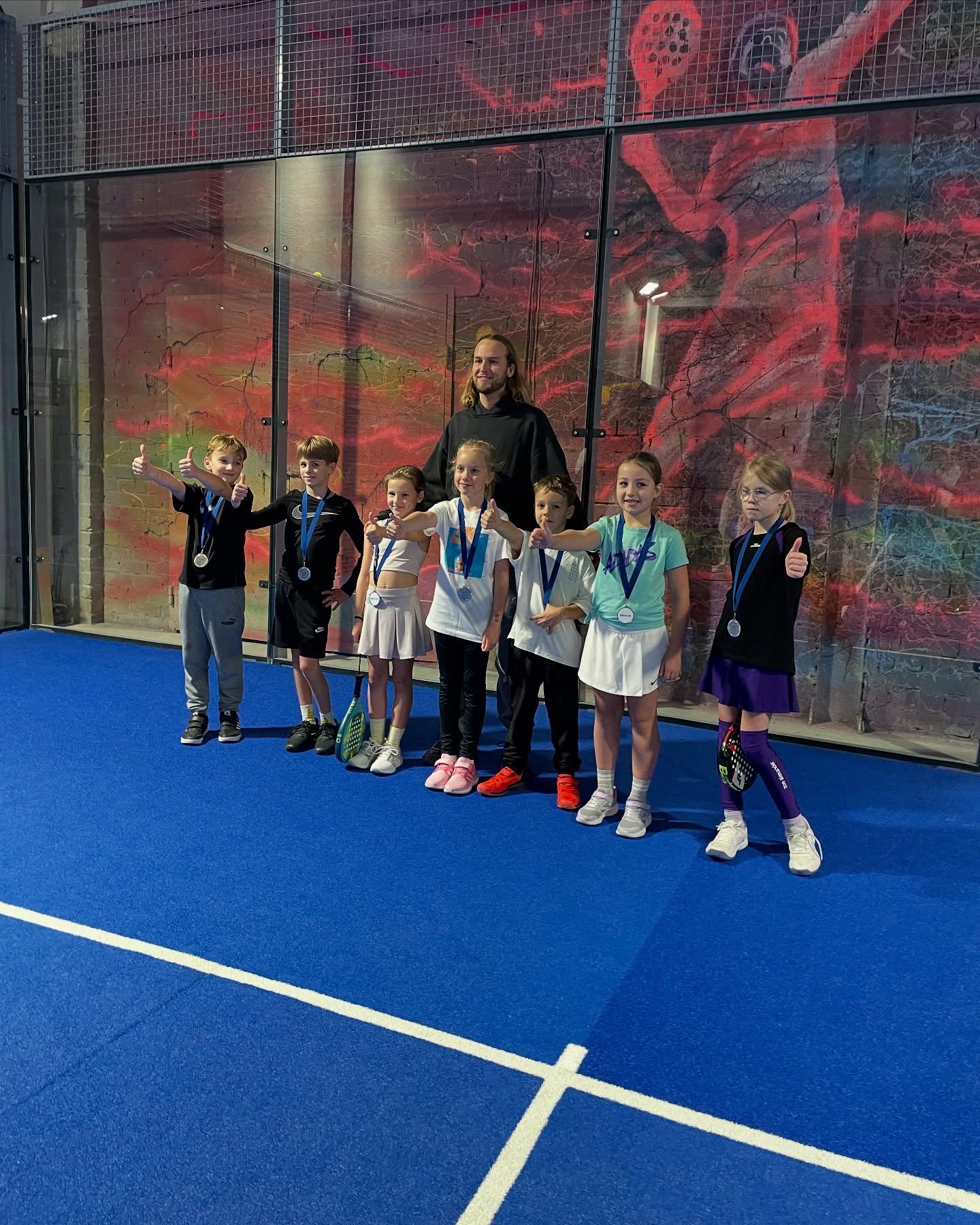 Padelio treniruotės 6–15 metų vaikams