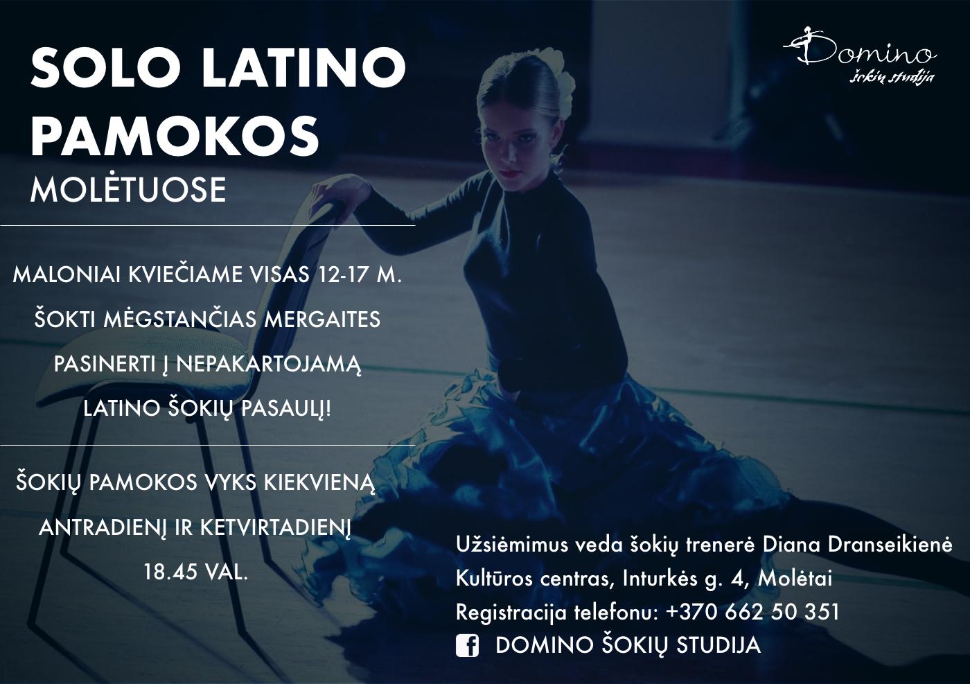Solo latino pamokos merginoms Molėtuose